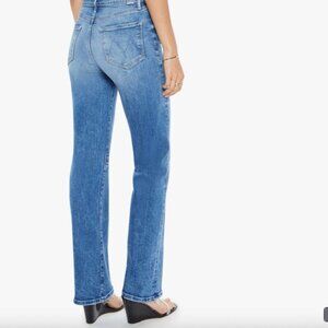 Mother The Kick It Jeans 31 Bitchin Wash High Rise Kick Flare Cropped BNWT